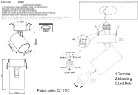 Светильник встраиваемый Crystal Lux CLT 017C BL-BZ