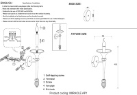 Бра Crystal Lux MIRACLE AP1 GOLD