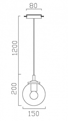 Подвесной светильник Volo VL2074P01
