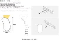 Бра Crystal Lux CLT 150W BL