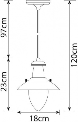 Подвесной светильник Fisherman A5518SP-1AB