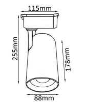Cветильник трековый однофазный Crystal Lux CLT 0.31 006 40W BL
