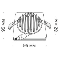 Встраиваемый светильник Maytoni DL303-L12W