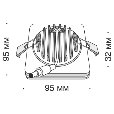 Встраиваемый светильник Maytoni DL303-L12W