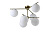 Люстра Crystal Lux FELIZ SP-PL6 BRONZE/WHITE