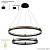 Люстра Crystal Lux FERNANDO SP123W LED  BLACK/GOLD