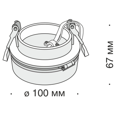 Встраиваемый светильник Maytoni DL2003-L12B4K