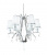Хрустальная подвесная люстра Lumina Deco Glamour LDP 66247-6 WT+CHR