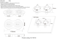 Светильник встраиваемый Crystal Lux CLT 001C2 BL