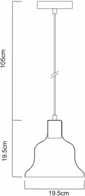 Подвесной светильник Amiata A4255SP-1SM