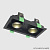 Светильник встроенный Crystal Lux CLT 069C2 BL