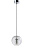Светильник подвесной Crystal Lux BELEZA SP1 B CHROME