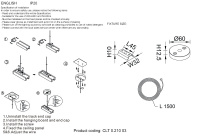 Подвесной комплект для шинопровода Crystal Lux CLT 0.210 03 BL