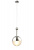 Светильник подвесной Crystal Lux TRUENA SP1 NICKEL