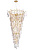 Люстра Crystal Lux REINA SP34 D1200 GOLD PEARL