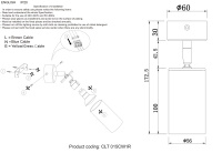 Светильник потолочный Crystal Lux CLT 015CW1R BL