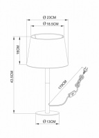 Интерьерная настольная лампа Connor A2102LT-1WH