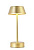 Аккумуляторная настольная лампа Crystal Lux SANTA LG1 GOLD
