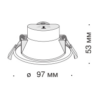 Встраиваемый светильник Maytoni DL015-6-L7W