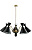 Люстра Crystal Lux JOVEN SP5 GOLD/BLACK