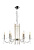 Люстра Crystal Lux AURELIO SP6 GOLD+CHROME/TRANSPARENT