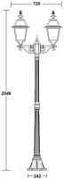 Наземный фонарь FARO-FROST L 91108fLA Bl