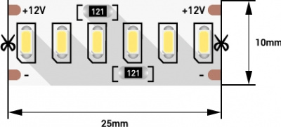 Светодиодная лента  SWG4240-12-24-NW