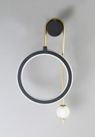 Бра Crystal Lux CORIDA AP25W LED BLACK/GOLD