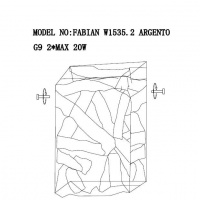 Настенный светильник Fabian FABIAN W1534.2 ORO