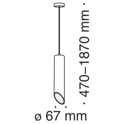 Подвесной светильник Maytoni P027PL-01B