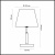 Интерьерная настольная лампа Placida 2998/1T