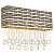 Настенный светильник Perso PERSO W4930.3 gold&black