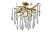 Люстра Crystal Lux REINA PL5 D600 GOLD PEARL