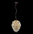 Светильник подвесной Crystal Lux CHARME SP6 GOLD/TRANSPARENT