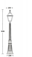 Наземный фонарь FARO-FROST L 91111fL Bl