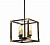Подвесной светильник Lumina Deco Waldorf LDP 1140-4 BK+MD