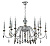 Люстра Crystal Lux MERCEDES SP6+6 CHROME/SMOKE