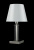 Настольная лампа Crystal Lux NICOLAS LG1 NICKEL/WHITE