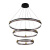 Люстра Crystal Lux FERNANDO SP158W LED COFFEE/BLACK